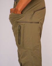  4-way stretch UPF 50 fabric close-up AllOcean SaltRunner – Army Green