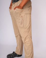 4-way stretch UPF 50 fabric close-up AllOcean SaltRunner – Beige