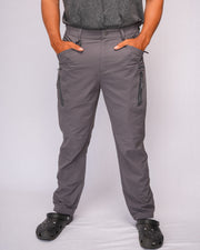  AllOcean SaltRunner Pants quick-dry fishing pants front view – Grey